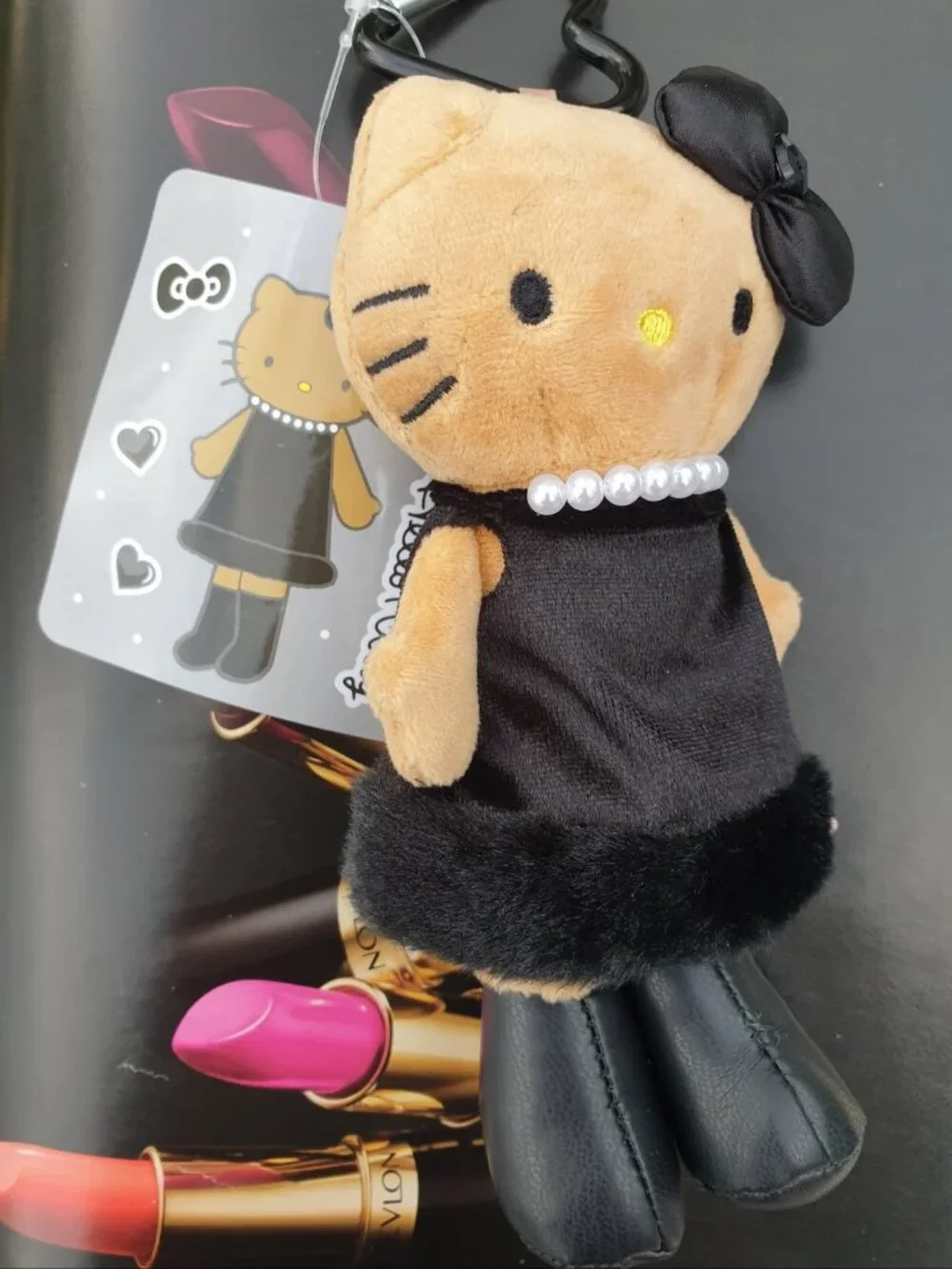 Hello Kitty Plush Fashion Key Chain Keyring Handbag Charm Women Accessory Gift